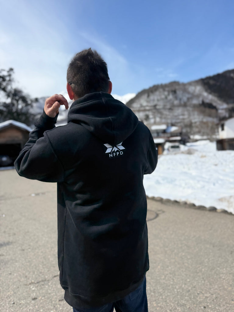 Ski Snowboard Tall Pow Hunter Riding Snow Hoodie - Unisex