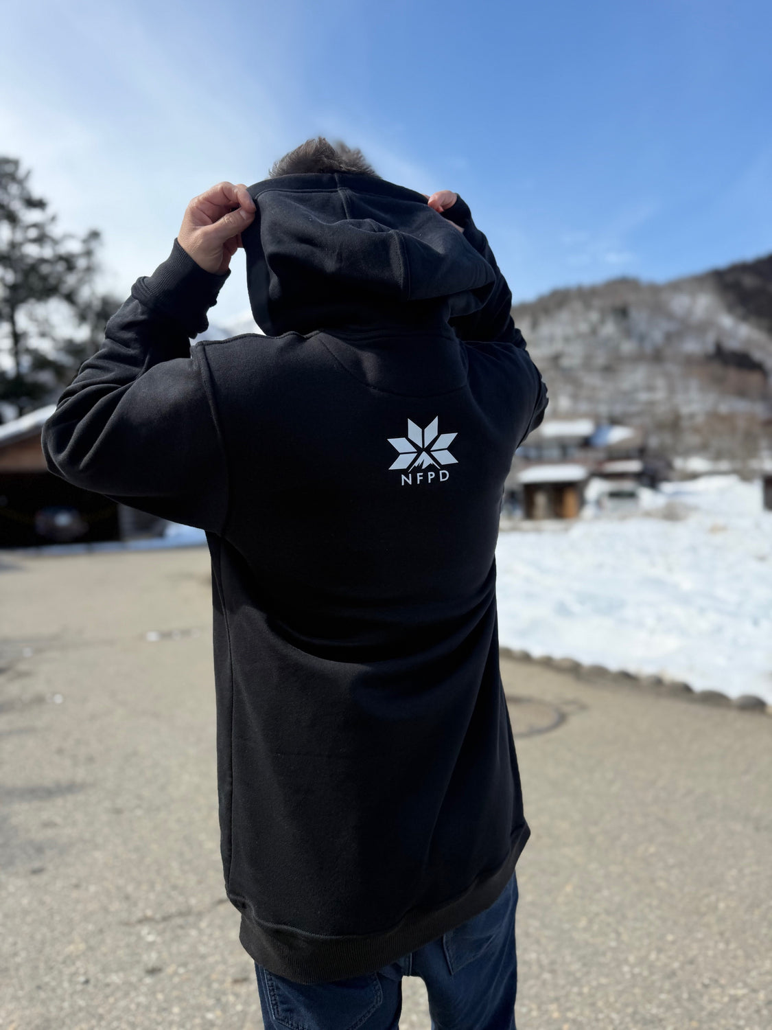 Ski Snowboard Tall Pow Hunter Riding Snow Hoodie - Unisex