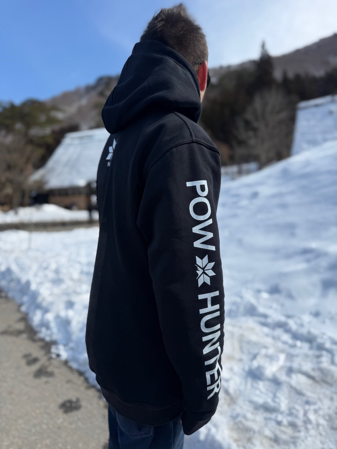 Ski Snowboard Tall Pow Hunter Riding Snow Hoodie - Unisex