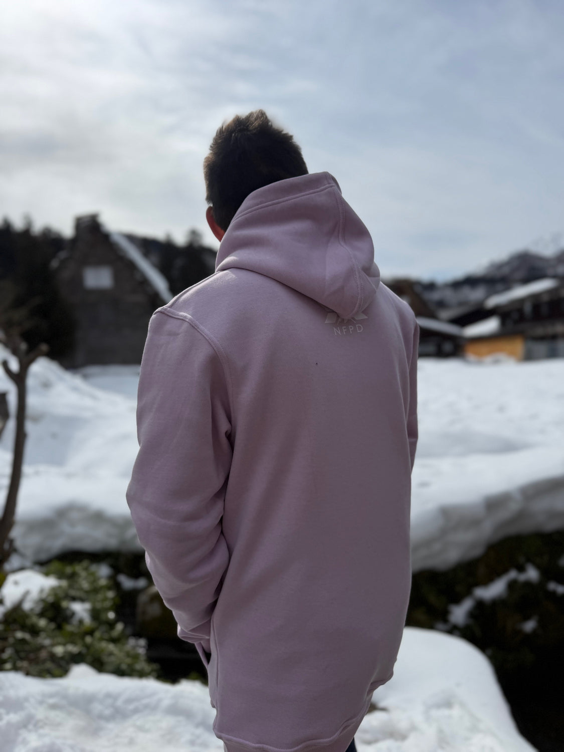 Ski Snowboard Tall Pow Hunter Riding Snow Hoodie - Unisex