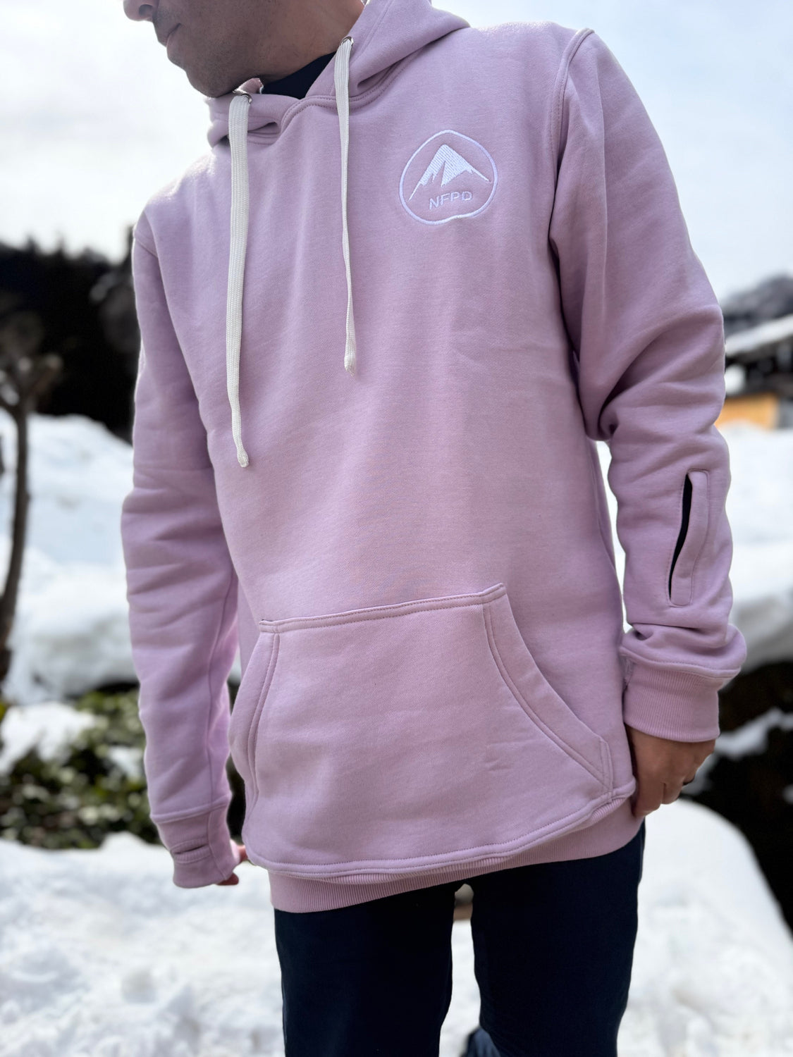 Ski Snowboard Tall Pow Hunter Riding Snow Hoodie - Unisex