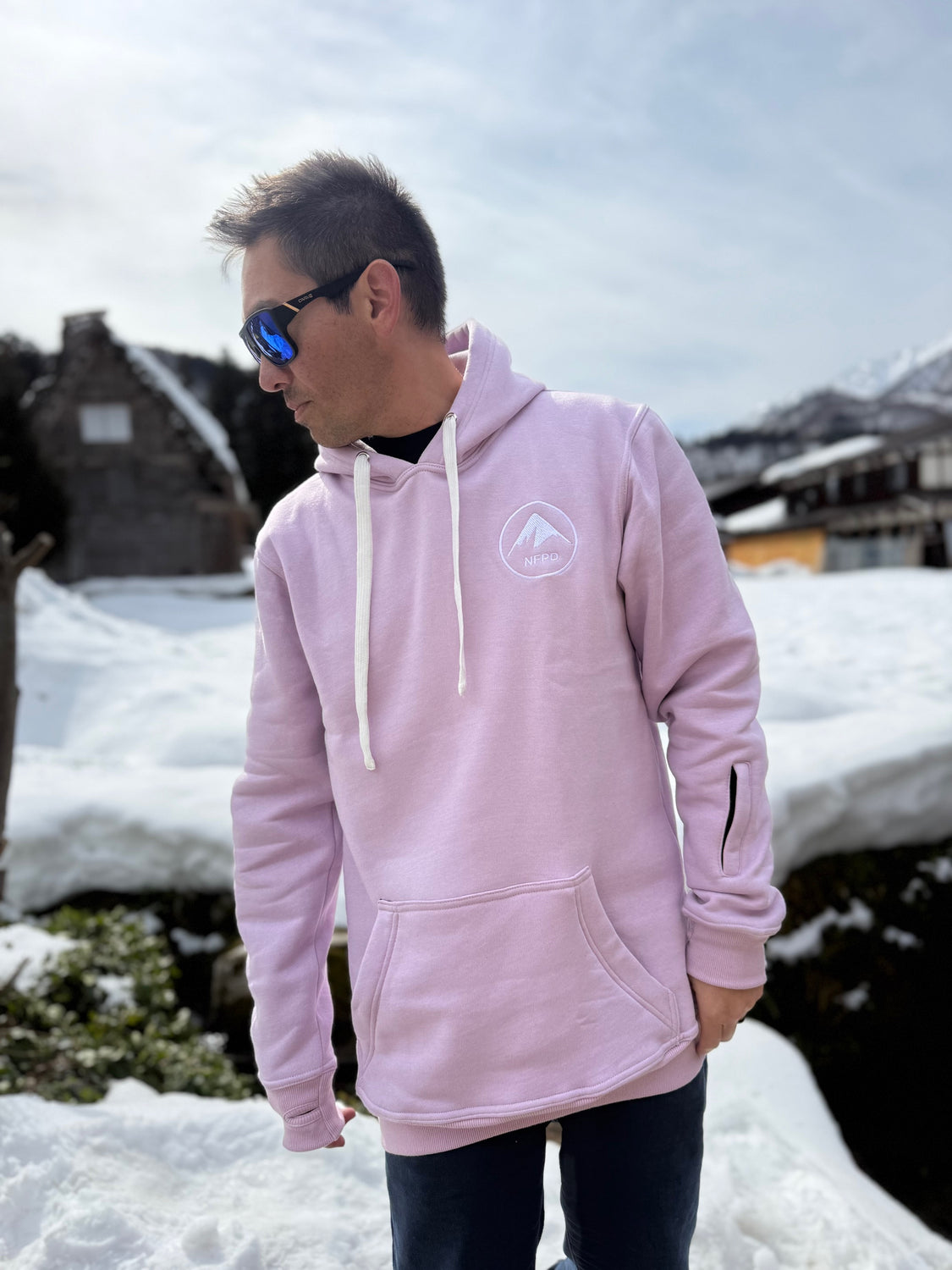 Ski Snowboard Tall Pow Hunter Riding Snow Hoodie - Unisex