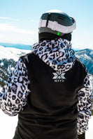 Ski Snowboard Black Leopard NFPD Tall Snow Hoodie - Unisex