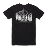 Camiseta de algodón orgánico Navy Pines - Unisex