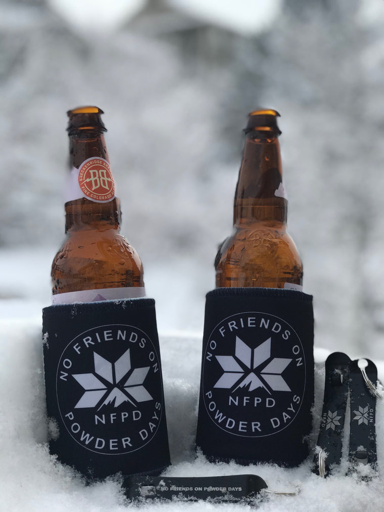 NFPD Snow Koozie / Stubby Cooler + Bottle Opener Set