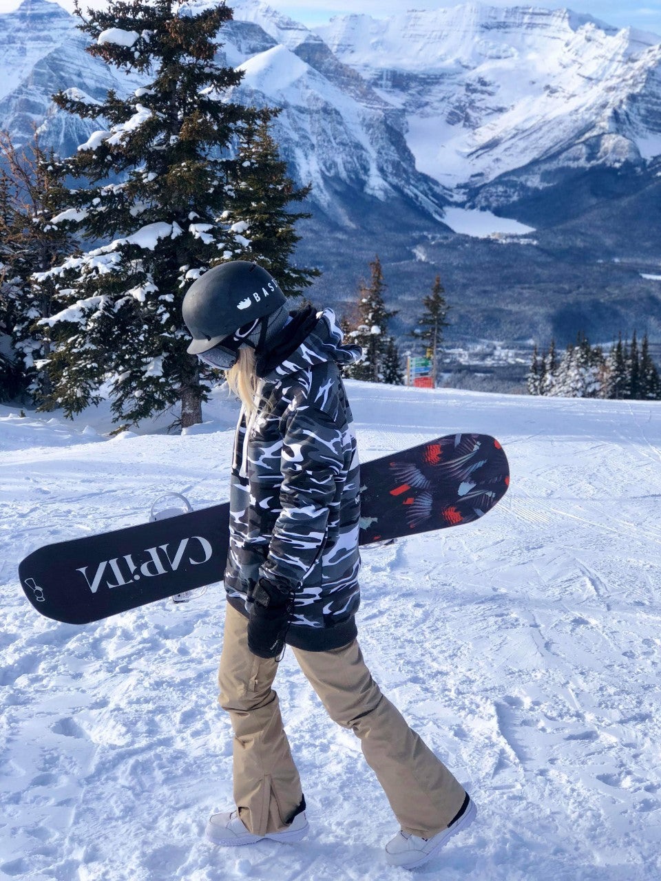 Snow Camo Tall Ski/Snowboard Hoodie - Unisex